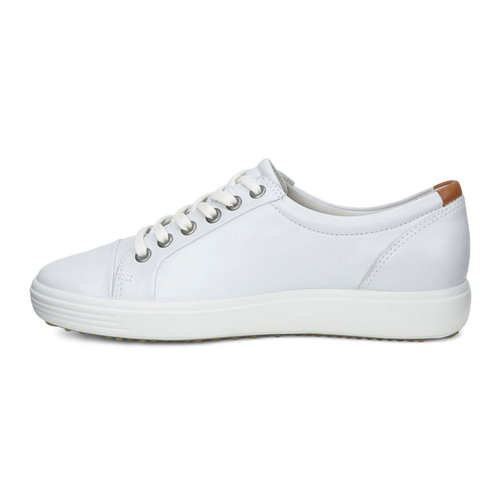 ECCO Sneakersy Damskie - Soft 7 - Białe - LFOGHS-069